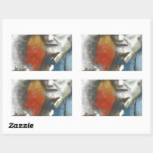 Sigmund Rechteckiger Aufkleber (Blatt)