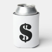 Sign-Dollar Einfache Schablonenschrift Dosenkühler (Kanne Vorderseite)