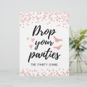 SIGN Drop your panties game, Brautparty (Stehend Vorderseite)