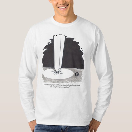 Sign From George White Long Ärmel Shirt (Vorderseite)
