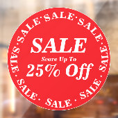 Sign für das Verkaufsfenster für die Clearance - B Fensteraufkleber (Blatt 2)