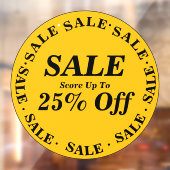 Sign für das Verkaufsfenster für die Clearance - B Fensteraufkleber (Blatt 2)