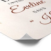 Sign für Herbst und Herbst-Boho Brautparty Poster (Ecke)