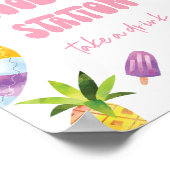 Sign für Pool Party Poster (Ecke)