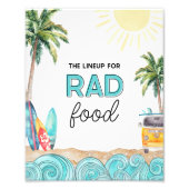 Sign für Surf-Party Fotodruck (Vorne)