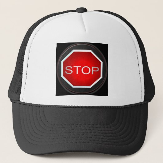 Sign Hat beenden Truckerkappe (Vorderseite)