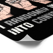 Sign Language Apparel Deaf Awareness Asl Fun Gift  Poster (Ecke)