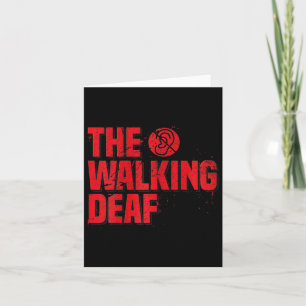 Sign Language Coach Deaf Awareness Geschenk Schwar Karte