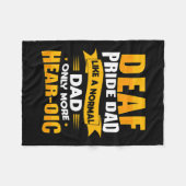 Sign Language Deaf Awareness Asyl und Deaf Pride D Fleecedecke (Vorderseite (Horizontal))