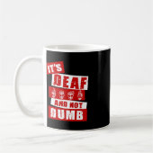 Sign Language Deaf Awareness Handgespräch ASL Leng Kaffeetasse (Links)