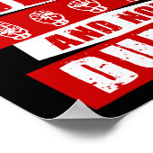 Sign Language Deaf Awareness Handgespräch Asl Leng Poster (Ecke)