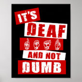 Sign Language Deaf Awareness Handgespräch Asl Leng Poster (Vorne)