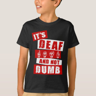 Sign Language Deaf Awareness Handgespräch ASL Leng T-Shirt