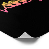 Sign Language Heartbeat Tee Teacher Deaf Awareness Poster (Ecke)