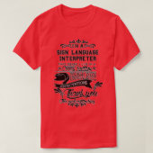 Sign Language Interpreter Gift Present For Men Wom T-Shirt (Design vorne)