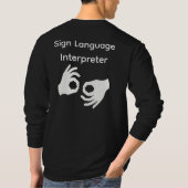 Sign Language Interpreter Long sleeve T-Shirt (Rückseite)