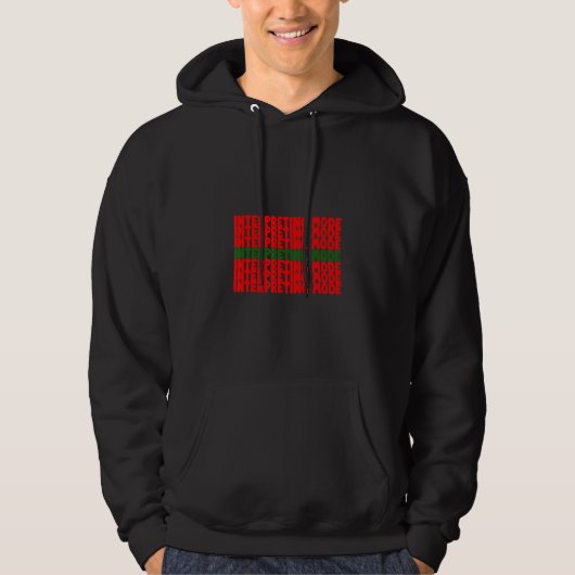 Sign Language Interpreter Mode ASL Teacher Deaf Pr Hoodie (Vorderseite)