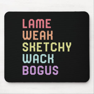 Sign Language Lame schwache ASL Slang T-Shirt Deaf Mousepad