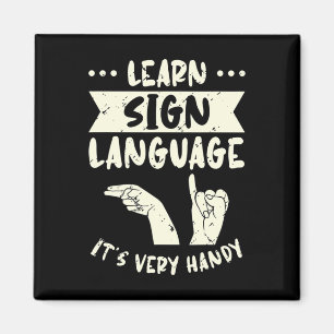 Sign Language lernen Es ist sehr praktisch ASL Awa Magnet