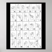 SIGN LANGUAGE-Plakat Poster (Vorne)