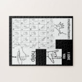 SIGN LANGUAGE-Puzzle Puzzle (Horizontal)