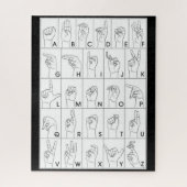 SIGN LANGUAGE-Rätsel Puzzle (Vertikal)
