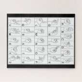 SIGN LANGUAGE-Rätsel Puzzle (Horizontal)