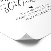 Sign Mauve Lila Blütenpraxis Poster (Ecke)