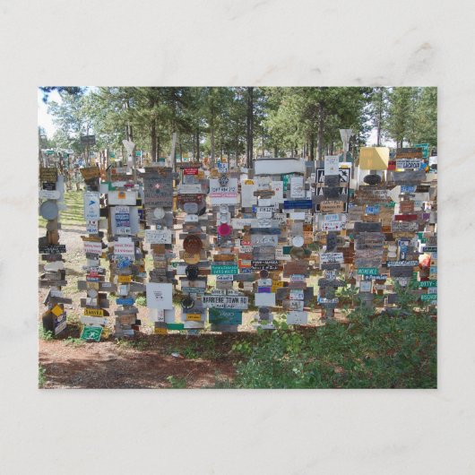 Sign Post Forest, Watson Lake, Yukon Postkarte (Vorderseite)