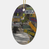 Sign Post Rum Point Grand Cayman Keramikornament (Links)