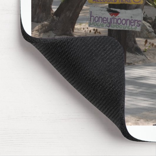 Sign Post Rum Point Grand Cayman Mousepad (Ecke)