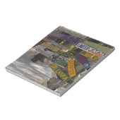 Sign Post Rum Point Grand Cayman Notizblock (Rotiert)