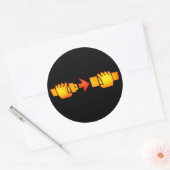 Sign Round Stickers für den Tragegurtgurt am Sitz (Umschlag)
