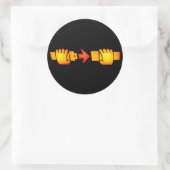 Sign Round Stickers für den Tragegurtgurt am Sitz (Tasche)