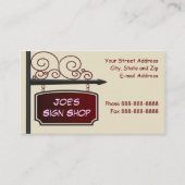 Sign Shop Real Anwesen Agent Business Card Visitenkarte (Vorderseite)