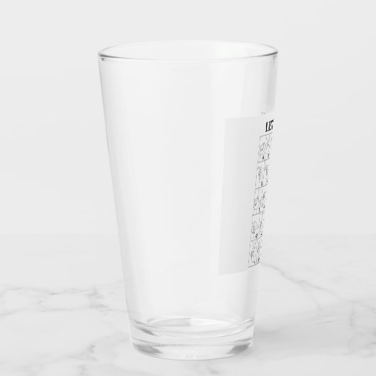 SIGN SPRACHE LET'S REDE GLAS (Rechts)