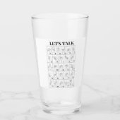 SIGN SPRACHE LET'S REDE GLAS (Vorderseite)