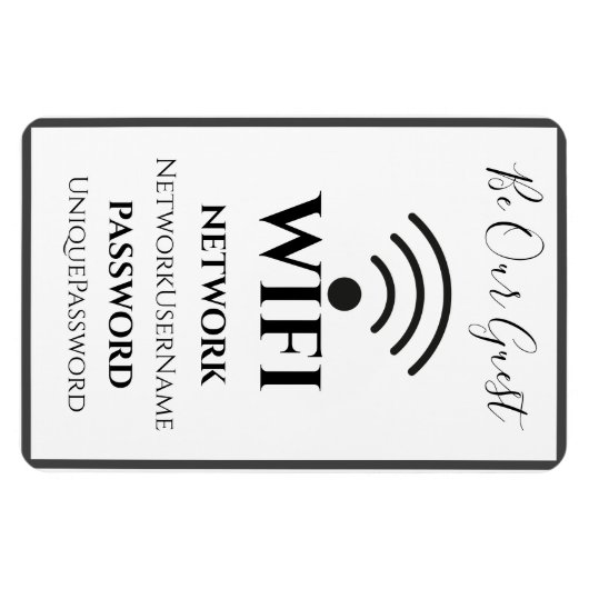 Sign WiFi Magnet (Horizontal)