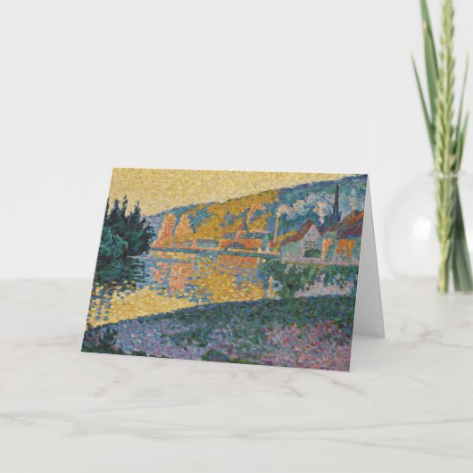 Signac - The Andelys, Setting Sun, Opus 135 Karte (Vorderseite)