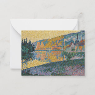 Signac - The Andelys, Setting Sun, Opus 135 Mitteilungskarte