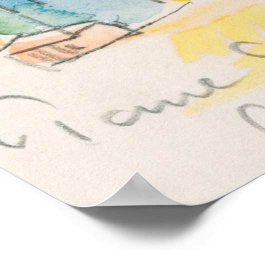 Signac's Antibes Poster (Ecke)