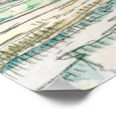 Signac's Tugboat in Pont Neuf, Paris Poster (Ecke)