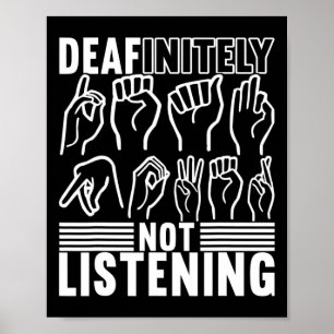 Signage Language Deaf Awareness 1 Poster