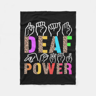 Signage Language Deaf Awareness 3 Fleecedecke