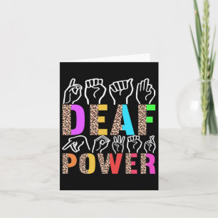 Signage Language Deaf Awareness 3 Karte