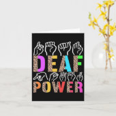 Signage Language Deaf Awareness 3 Karte (Gelbe Blume)