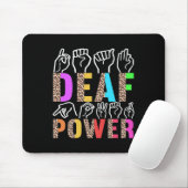 Signage Language Deaf Awareness 3 Mousepad (Mit Mouse)