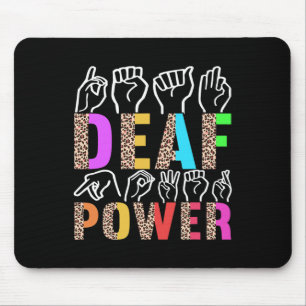 Signage Language Deaf Awareness 3 Mousepad