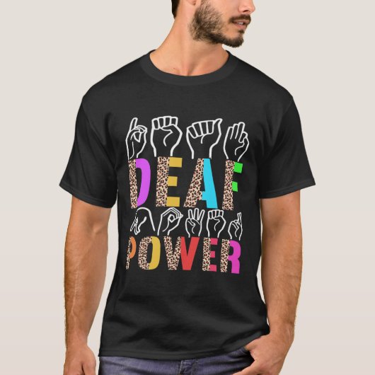 Signage Language Deaf Awareness 3 T-Shirt (Vorderseite)