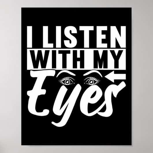 Signage Language Deaf Awareness 4 Poster (Vorne)